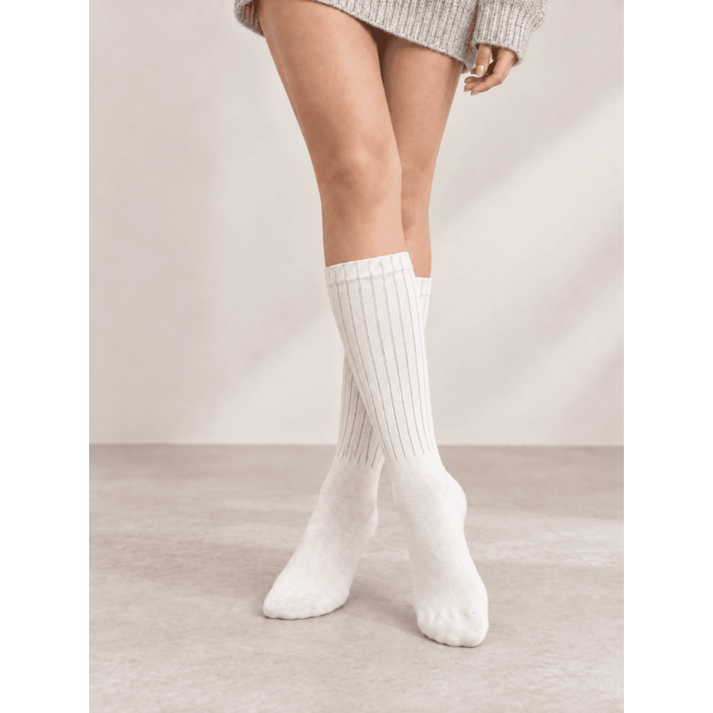 Calcetines Largos Canalé SOKKA Blanco HEVE