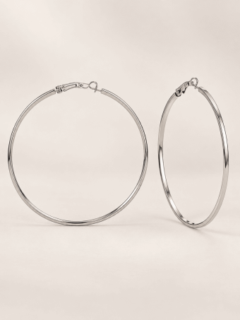 Pendientes Aro Maxi LURENA Plata HEVE
