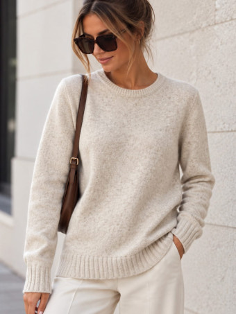 Jersey Jaspeado ELENYA Beige