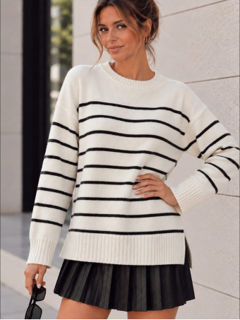 Jersey Oversize Rayas MAREYA Crudo HEVE