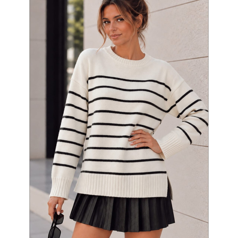 Jersey Oversize Rayas MAREYA Crudo HEVE