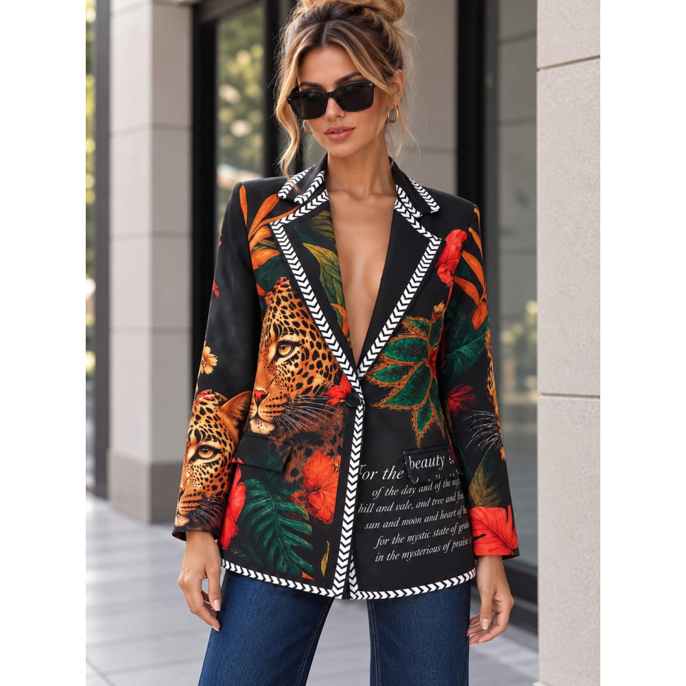 Blazer Estampado Print ZELAYA 02 HEVE