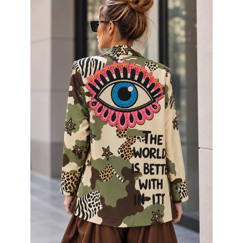 Blazer Estampado Print ZELAYA 04 HEVE