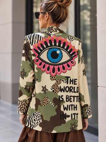 Blazer Estampado Print ZELAYA 04 HEVE