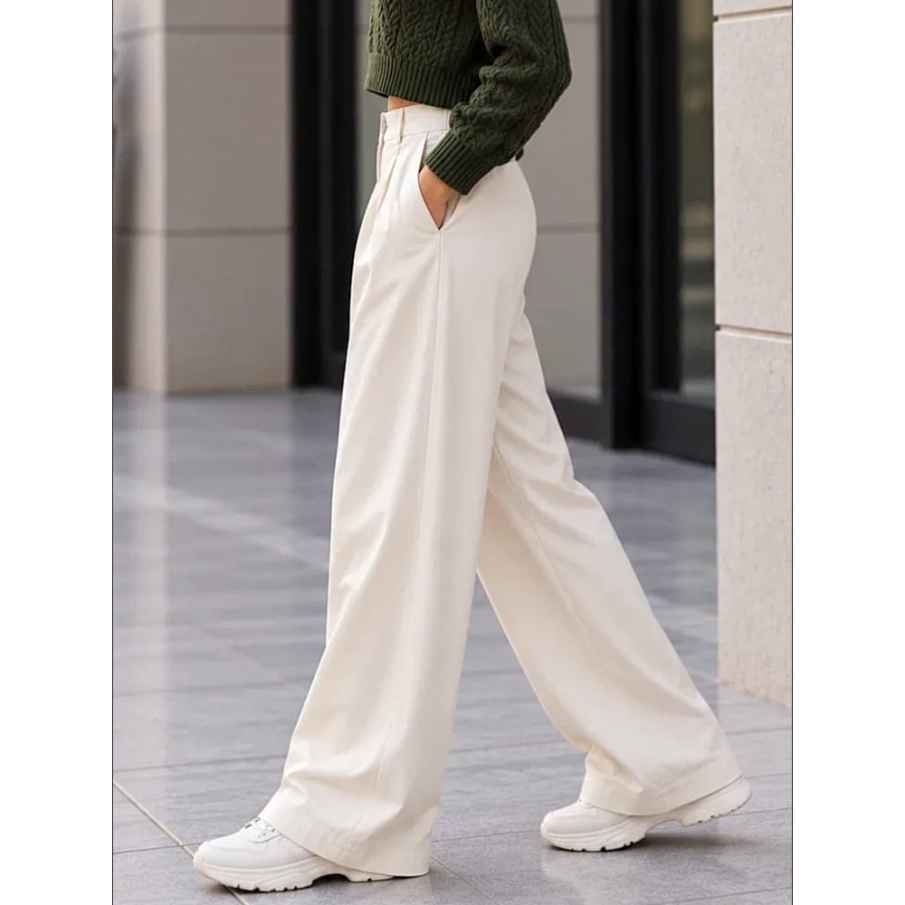 Pantalón Tailoring con Pinzas JAYCE Beige HEVE