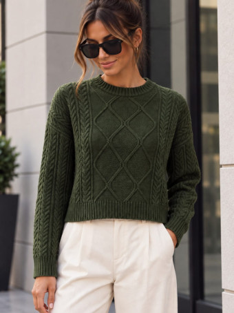 Jersey Trenzado SELWYN Verde Militar HEVE