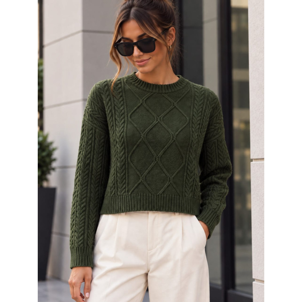 Jersey Trenzado SELWYN Verde Militar HEVE