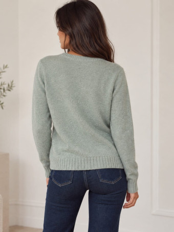 Jersey Jaspeado ELENYA Verde Menta HEVE