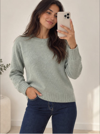 Jersey Jaspeado ELENYA Verde Menta HEVE