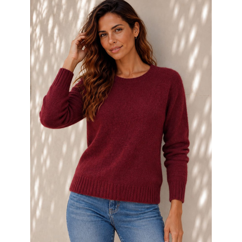 Jersey Jaspeado ELENYA Burdeos HEVE