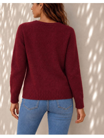 Jersey Jaspeado ELENYA Burdeos HEVE