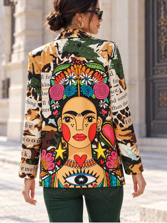 Blazer Estampado Print ZELAYA 06 HEVE