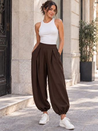 Pantalón Bombacho SINDA Marrón HEVE