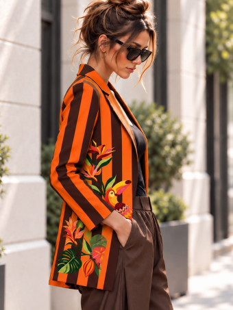 Blazer Estampado Print ZELAYA 07 HEVE