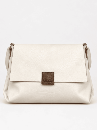 Bolso Básico Solapa SYABIL Beige HEVE