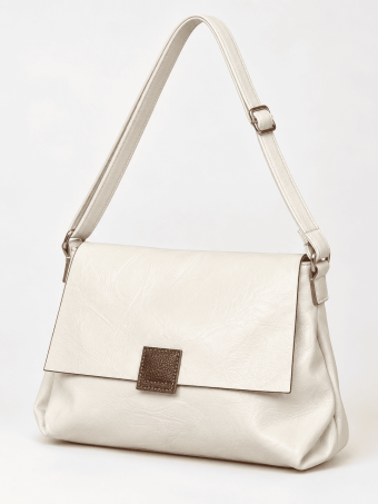 Bolso Básico Solapa SYABIL Beige HEVE