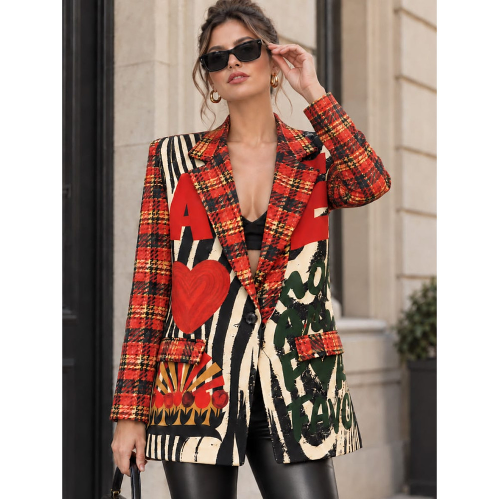 Blazer Estampado Print ZELAYA 09 HEVE