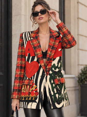 Blazer Estampado Print ZELAYA 09 HEVE