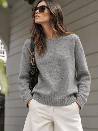 Jersey Jaspeado ELENYA Gris Medio HEVE