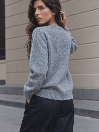 Jersey Jaspeado ELENYA Azul Grisáceo HEVE