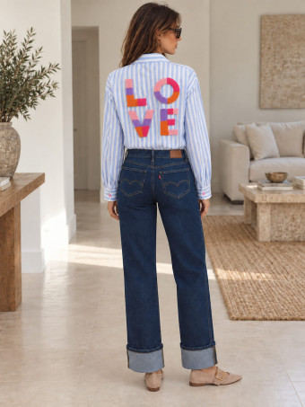 Jeans Straight con Vuelta Maxi DALTON HEVE