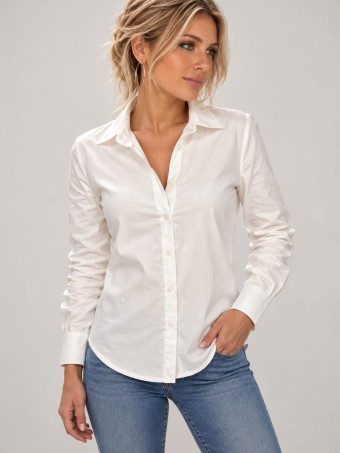 Camisa Básica NUVELLA Blanco HEVE
