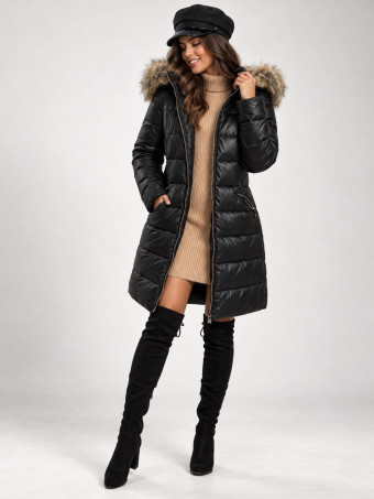 Abrigo Acolchado LEONIE Negro HEVE