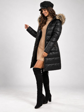 Abrigo Acolchado LEONIE Negro HEVE