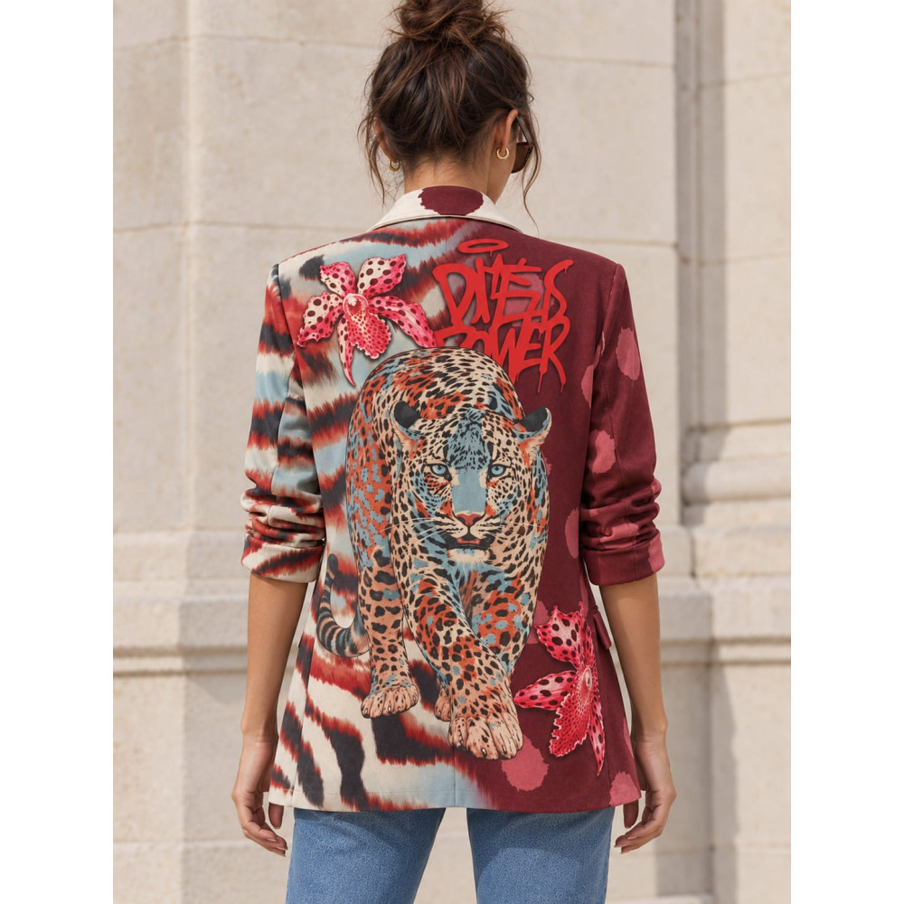 Blazer Lunares Estampado Print AZANIA 04 HEVE