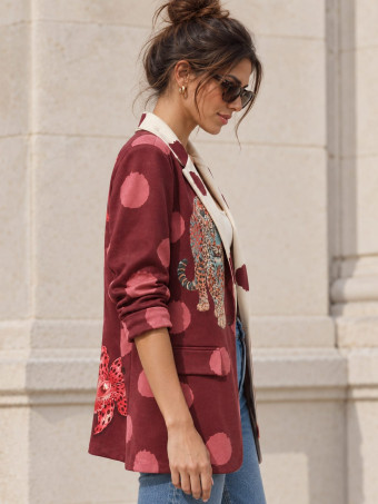 Blazer Lunares Estampado Print AZANIA 04 HEVE