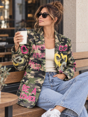 Blazer Camuflaje y Corazones AZANIA 06 HEVE