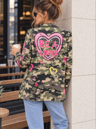 Blazer Camuflaje y Corazones AZANIA 06 HEVE