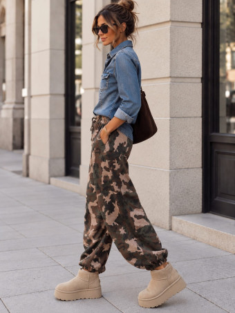 Pantalón Jogger Camuflaje HUNTER Verde HEVE