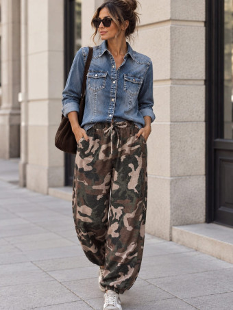 Pantalón Jogger Camuflaje HUNTER Verde HEVE