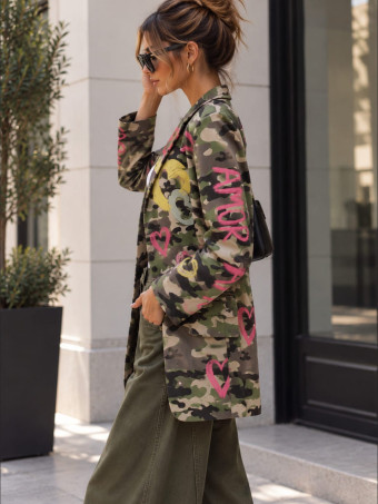 Blazer Camuflaje y Corazones AZANIA 06 HEVE