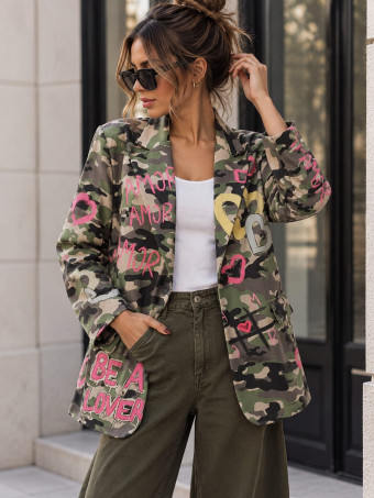 Blazer Camuflaje y Corazones AZANIA 06 HEVE