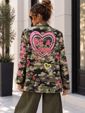 Blazer Camuflaje y Corazones AZANIA 06 HEVE