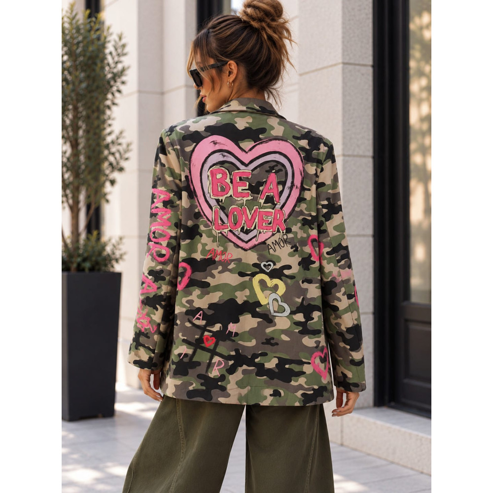 Blazer Camuflaje y Corazones AZANIA 06 HEVE