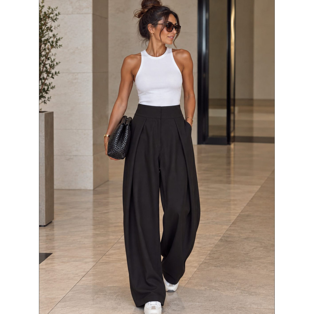Pantalón Balloon Tiro Alto SAVILLE Negro HEVE