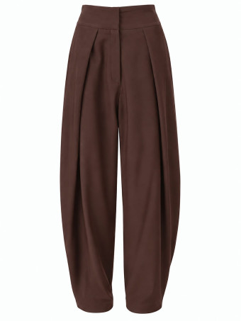 Pantalón Balloon Tiro Alto SAVILLE Marrón HEVE