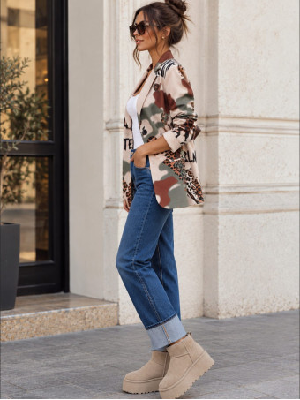 Blazer Camuflaje Estampado Print AZANIA 03 HEVE