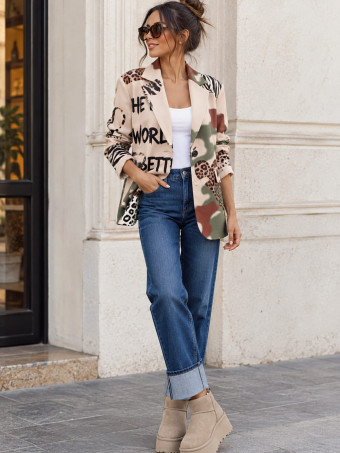 Blazer Camuflaje Estampado Print AZANIA 03 HEVE