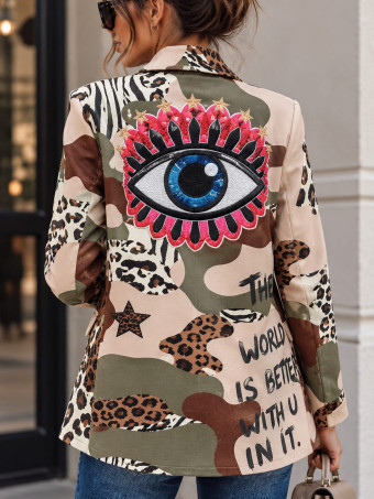 Blazer Camuflaje Estampado Print AZANIA 03 HEVE