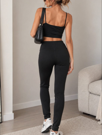 Legging Térmico Rib FURWELL Negro HEVE