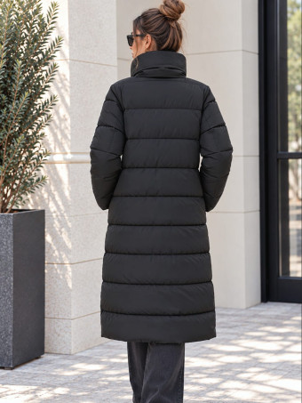 Abrigo Reversible Acolchado ARWEN Negro/Verde HEVE