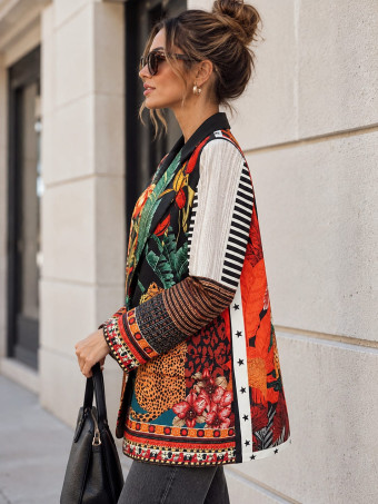 Blazer Estampado Print ZELAYA 12 HEVE
