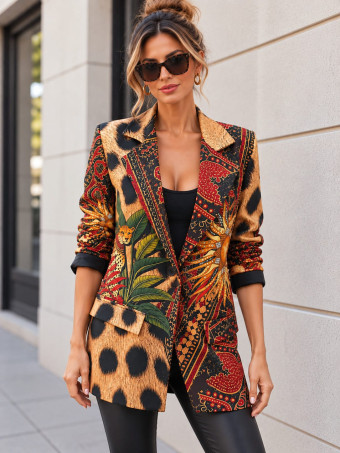 Blazer Estampado Print ZELAYA 10 HEVE