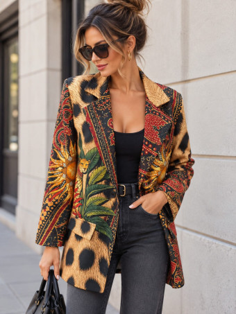 Blazer Estampado Print ZELAYA 10 HEVE
