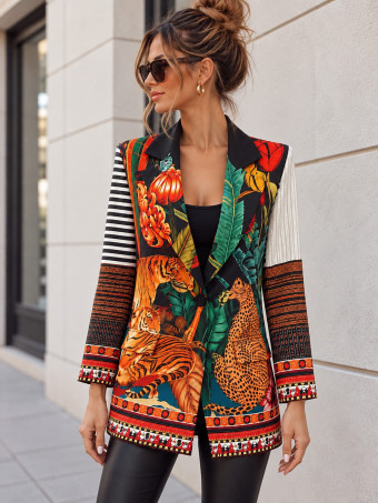 Blazer Estampado Print ZELAYA 12 HEVE