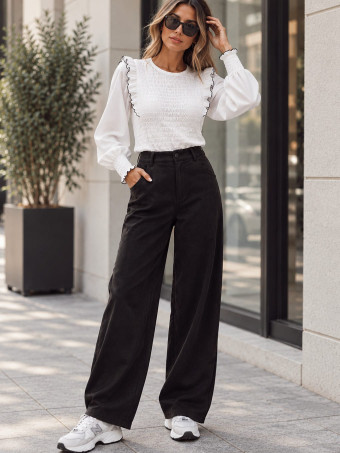 Blusa Nido de Abeja LENOIR Blanco HEVE